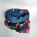 Komin patchworkowy folkowy zero waste w kolorze - box B1