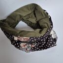 Komin damski patchworkowy - kolorowy, miękki i w stylu boho
