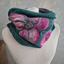 Super prezent na Dzień Mamy - ciepły komin z filcowanej wełny merynosów (tuba, handmade)