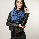 komin pojedynczy ciemny jeans