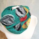 bohemian etniczny ludowy miły i ciepły handmade - komin wełniany zdejmij