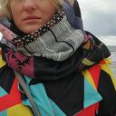 Komin damski patchworkowy boho i folk - ręcznie szyty na podszewce