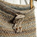 Komin z troczkami, beżowo - szary