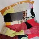 Kolorowy komin patchworkowy folkowy boho - zero waste