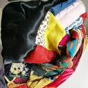 Komin patchworkowy damski miły i kolorowy uszyty zero waste