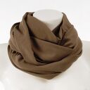 Dzianinowy Komin Tuba Szal Jasny brąz