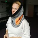 Komin wełniany zimowy boho - kolorowy, ciepły i ręcznie filcowany z merynosów