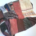 Komin patchworkowy damski z podszewką - miękki i miły handmade