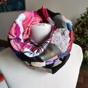 Komin patchworkowy miły i kolorowy - zero waste, Ruda Klara (box 44)