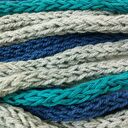 Szal zamotka szalik komin niebiesko turkusowy