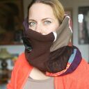 Komin patchworkowy damski z podszewką - miękki i miły handmade