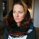 Komin wiosenno-jesienny patchworkowy - boho folk, ręcznie szyty unikat