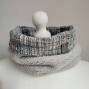 Komin damski szary ekskluzywny