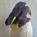 komin miękki patchworkowy kolorowy uniwersalny damski rozmiar 49cm na 47cm box a1