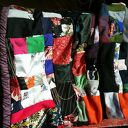 Komin patchworkowy na podszewce - miękki, boho i ciepły