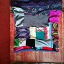 Komin patchworkowy boho folk kolorowy na podszewce - szyty z kawałków