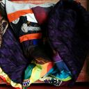 Komin wiosenno-jesienny patchworkowy boho - ręcznie szyty