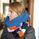 Komin patchworkowy kolorowy box x1