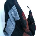 Komin patchworkowy damski 44x45 cm - folk boho, handmade