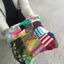komin patchworkowy na podszewce miękki, miły, uszyty z rożnych kawałków, cześć