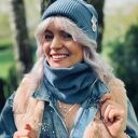 Zimowy BUFF Brudny niebieski - komin na szyję all season 
