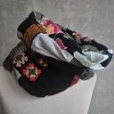komin miękki patchworkowy kolorowy uniwersalny damski rozmiar 45cm na 47cm box