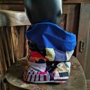 Komin wymiary 33cm. na37cm, uszyty z rożnych materiałow na podszewce, ciepły milutki wciągany przez