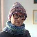 Komin otulacz z wełny merino, moheru i jedwabiu