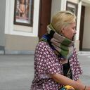Ciepły komin patchworkowy dla kobiet - boho na zimę