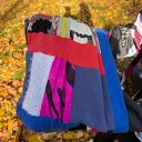 komin miękki patchworkowy kolorowy uniwersalny damski, cieply na podszewce, wymiary 40cm na 55cm box g