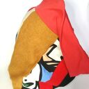 Kolorowy komin patchworkowy boho etno „zwariowany” - ciepły damski na podszewce (handmade)