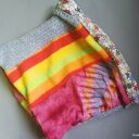 Komin etno boho patchworkowy dla kobiet - kolorowy, ręcznie wykonany