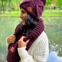 Komin handmade Bordo