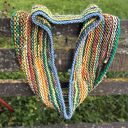Kolorowy komin z 100% wełny - boho szal tuba