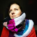 komin patchworkowy na podszewce miękki, miły, uszyty z rożnych kawałków, cześć