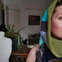 Komin patchworkowy ciepły zimowy damski boho etno - Ruda Klara 