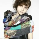 czapka damska etno boho patchwork - box 33 - mol z sentymentu wychylił głowę