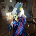 Komin miękki kolorowy na podszewce - ciepło na szyi w stylu boho