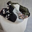 Komin damski patchworkowy - kolorowy, miękki i w stylu boho