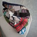 komin miękki patchworkowy kolorowy uniwersalny damski: dostaję totalnej wścieklicy