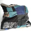 Komplet wiosenny: czapka i komin w orientalnym stylu (zero waste, handmade)