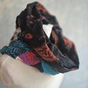 komin miękki patchworkowy kolorowy uniwersalny damski rozmiar 49cm na 47cm box