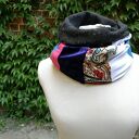 komin zimowy szyty patchworkowo boho folk