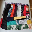 Kolorowy komin patchworkowy BOHO Box D1 - ciepły, szyty ręcznie na podszewce