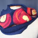 Komin filcowany z wełny - komin-tuba 2 razy „zdejmij szpile, załóż glany!”