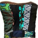 Komin patchworkowy kolorowy wciągany przez głowę rozmiar uniwersalny, połączenie