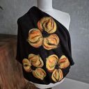 Super prezent na dzień mamy czarny filcowany wełniany miły i ciepły komin handmade
