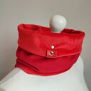 Komin wełna - piękny czerwony