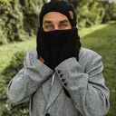 Męski mały komin MERINO “Czarny”
