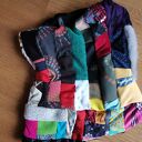 Komin patchworkowy miły i kolorowy uszyty zero waste - Ruda Klara